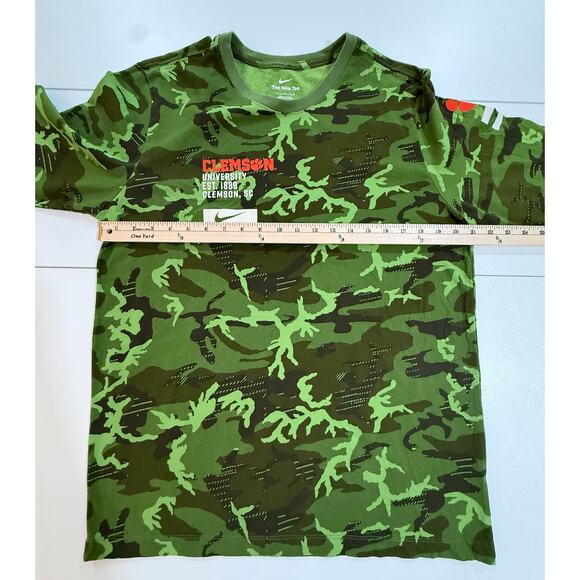 CLEMSON Tigers Nike Military Camo Long Sleeve T-Shirt Mens Size Large (36) - Picture 8 of 8